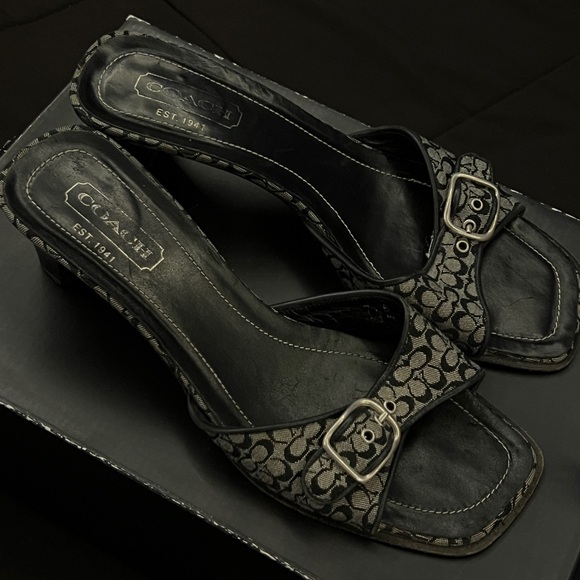 Coach Shoes - Coach Signature “Melanie 13” Kitten Heels Size 7 1/2